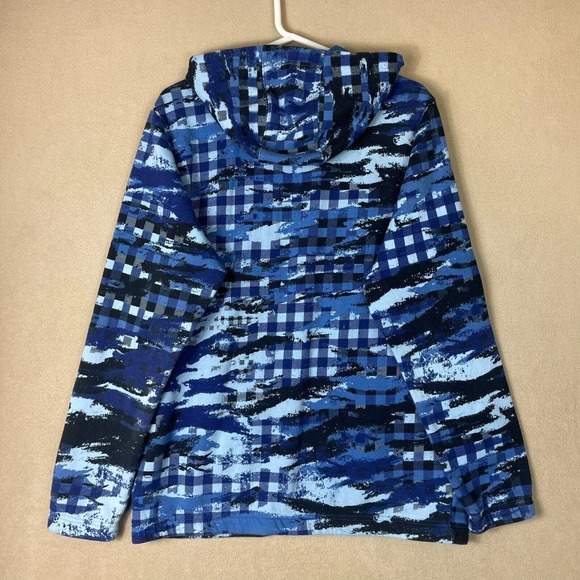 Adidas Hoodie Mens Large Blue Digital Camo Sweatshirt Primegreen Pullover Adult - Picture 12 of 13